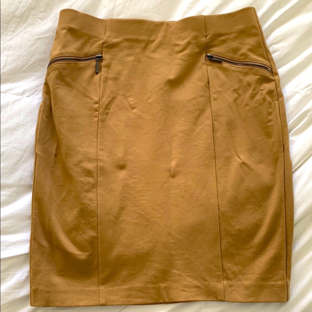 Alfani Ponte Pencil Skirt, Created for Macy's - Size 6 - color Sugared Praline